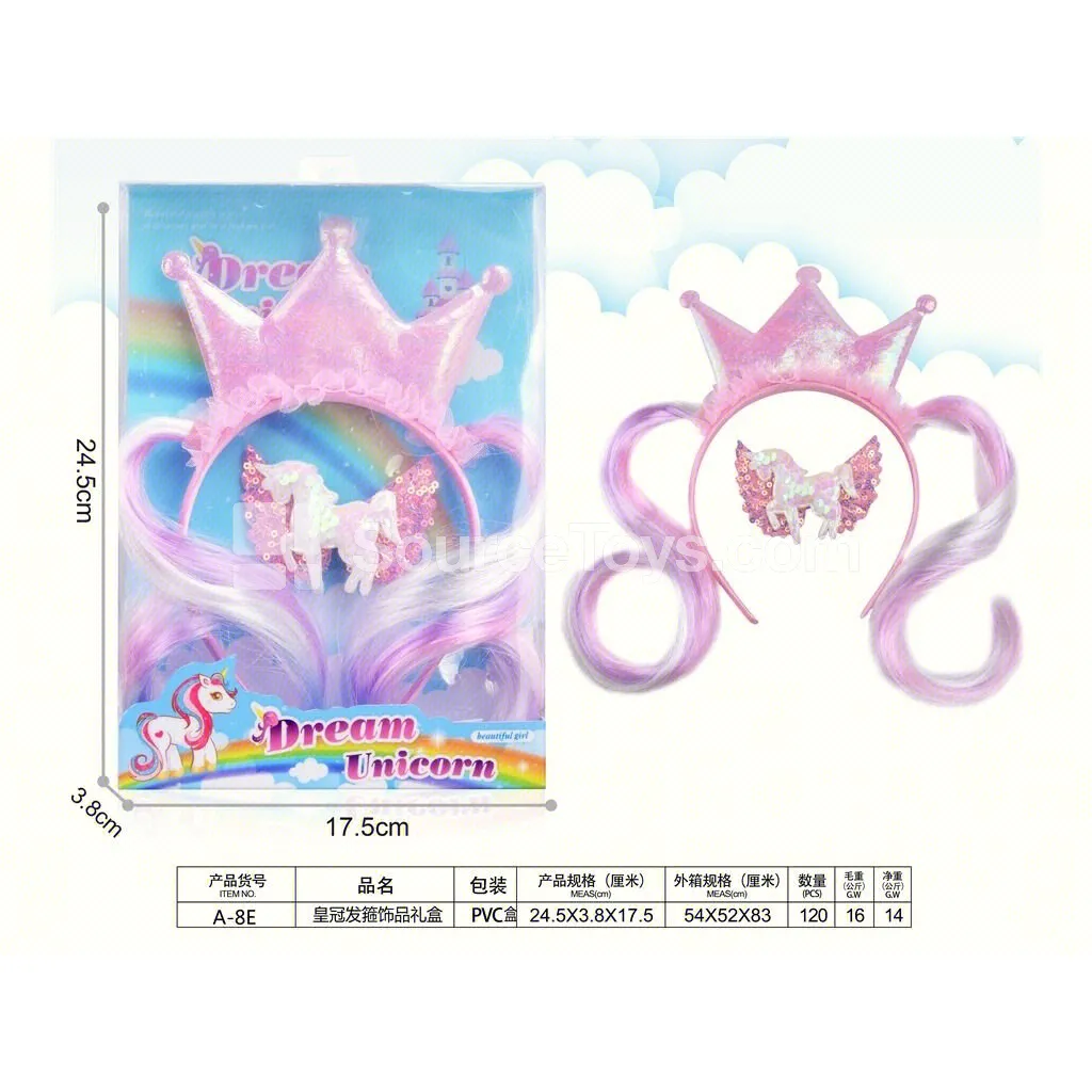 Girls’ Accessory Pretend-Play Gift Box Set – Unicorn Headband