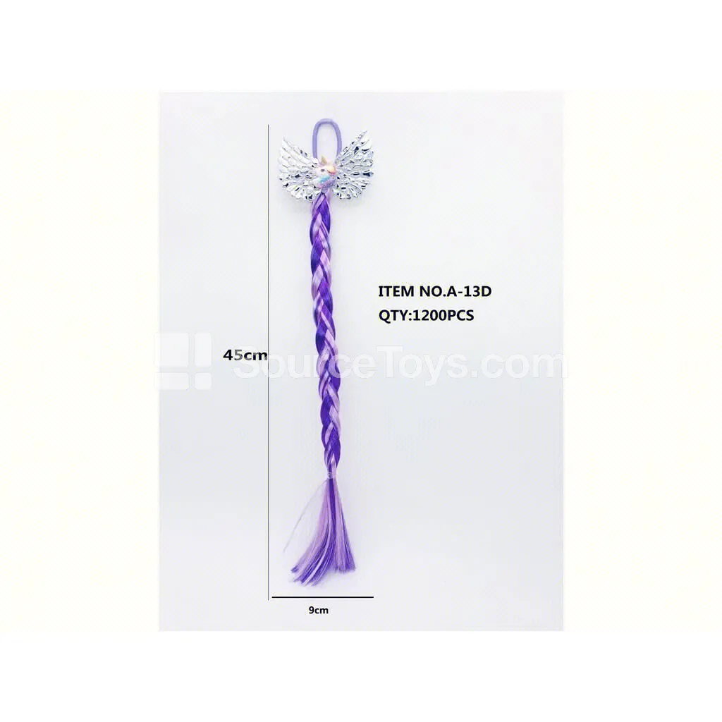 Girls’ Fashion Accessory Unicorn Braid Wig for Pretend Play