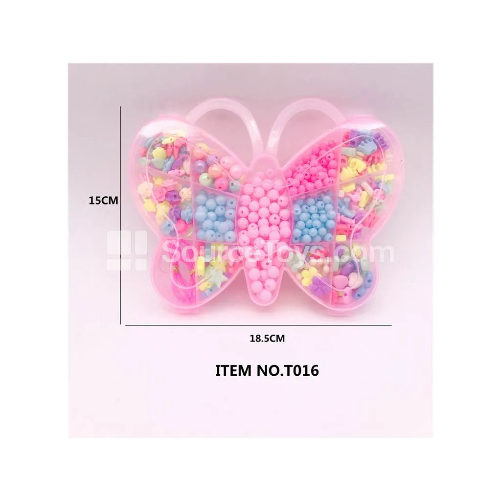 Girls’ Fashion Butterfly DIY Bead Jewelry Making Kit with Rainbow Beads Girls’ Fashion Butterfly DIY Bead Jewelry Making Kit with Rainbow Beads