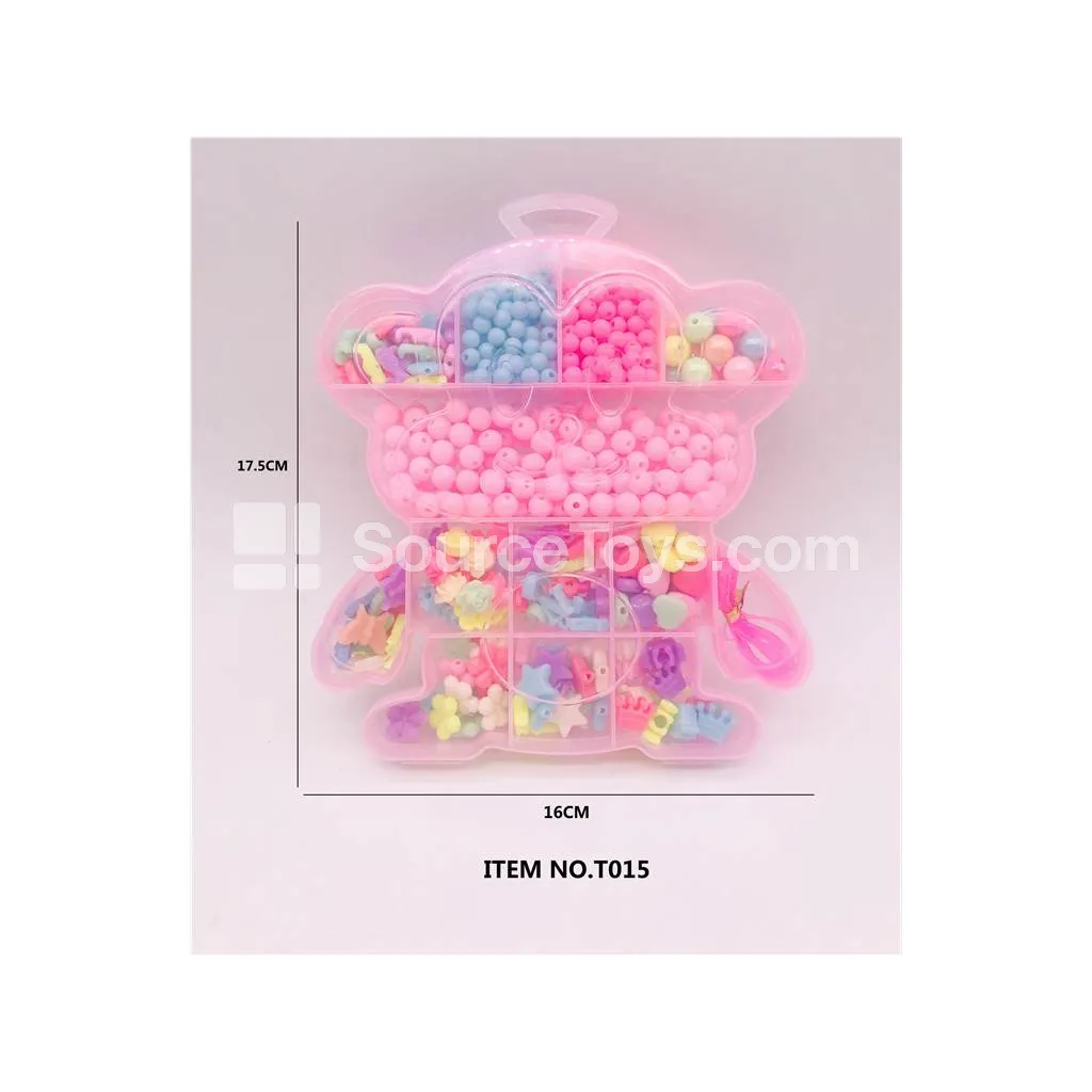 Girls’ Jewelry Monkey DIY Bead Box, Rainbow Beads, Kids’ Craft, Creative Gift