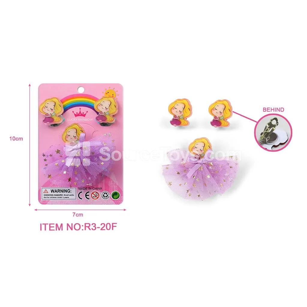 Girls’ Ear Clip & Hair Accessory Set Pretend-Play Toy