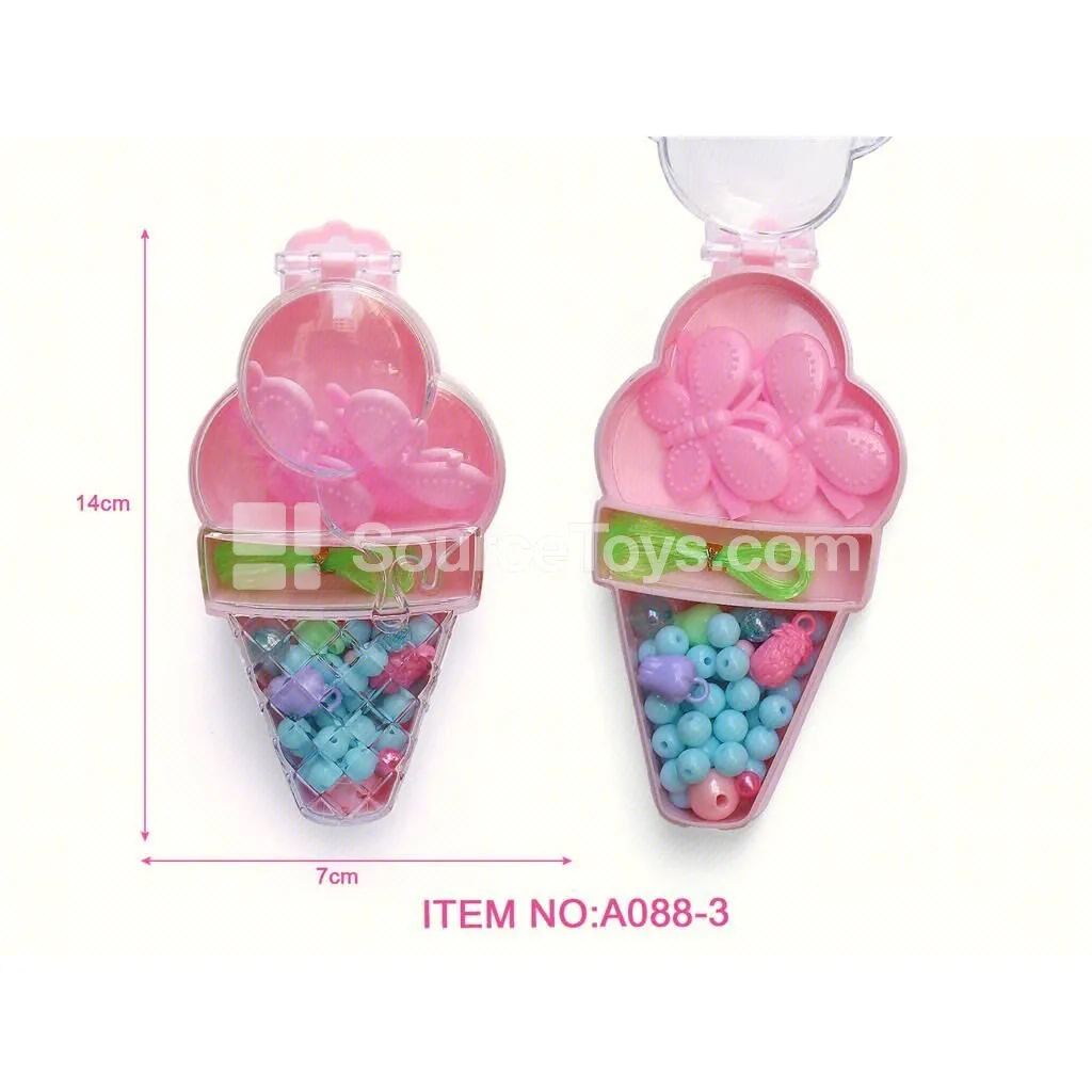 Girls’ Fashion Jewelry Ice Cream Storage Box