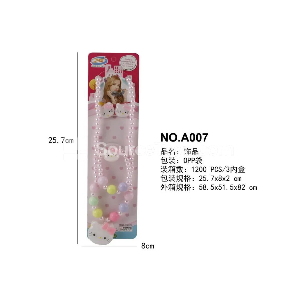 Girls’ Pretend-Play Jewelry & Hair Accessories 5-Piece Set