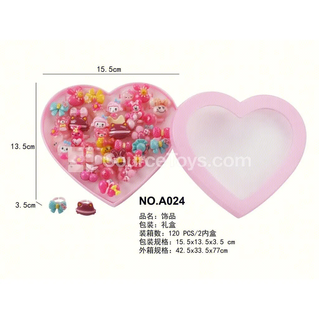 Fashion Jewelry Rings Pretend-Play Toy for Girls Fashion Jewelry Rings Pretend-Play Toy for Girls