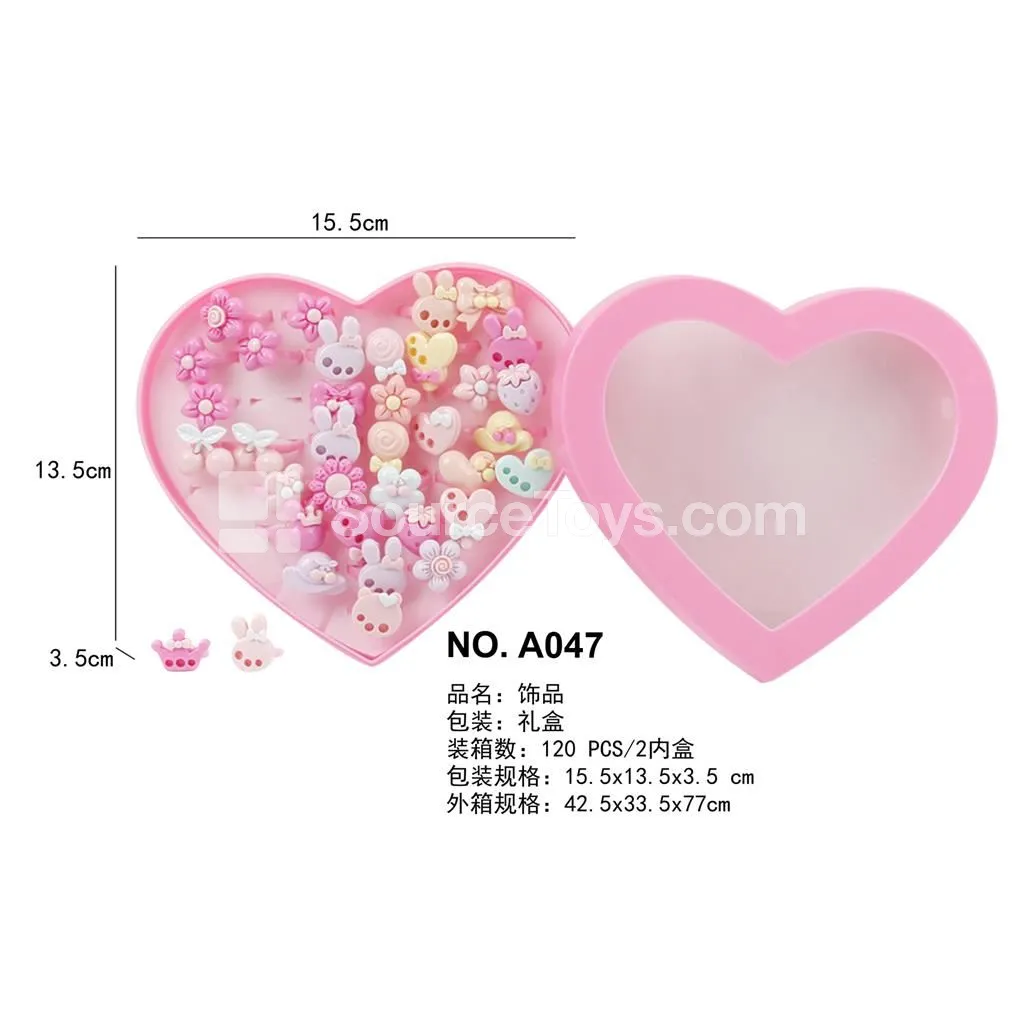 Girls’ Jewelry Rings Pretend-Play Toy