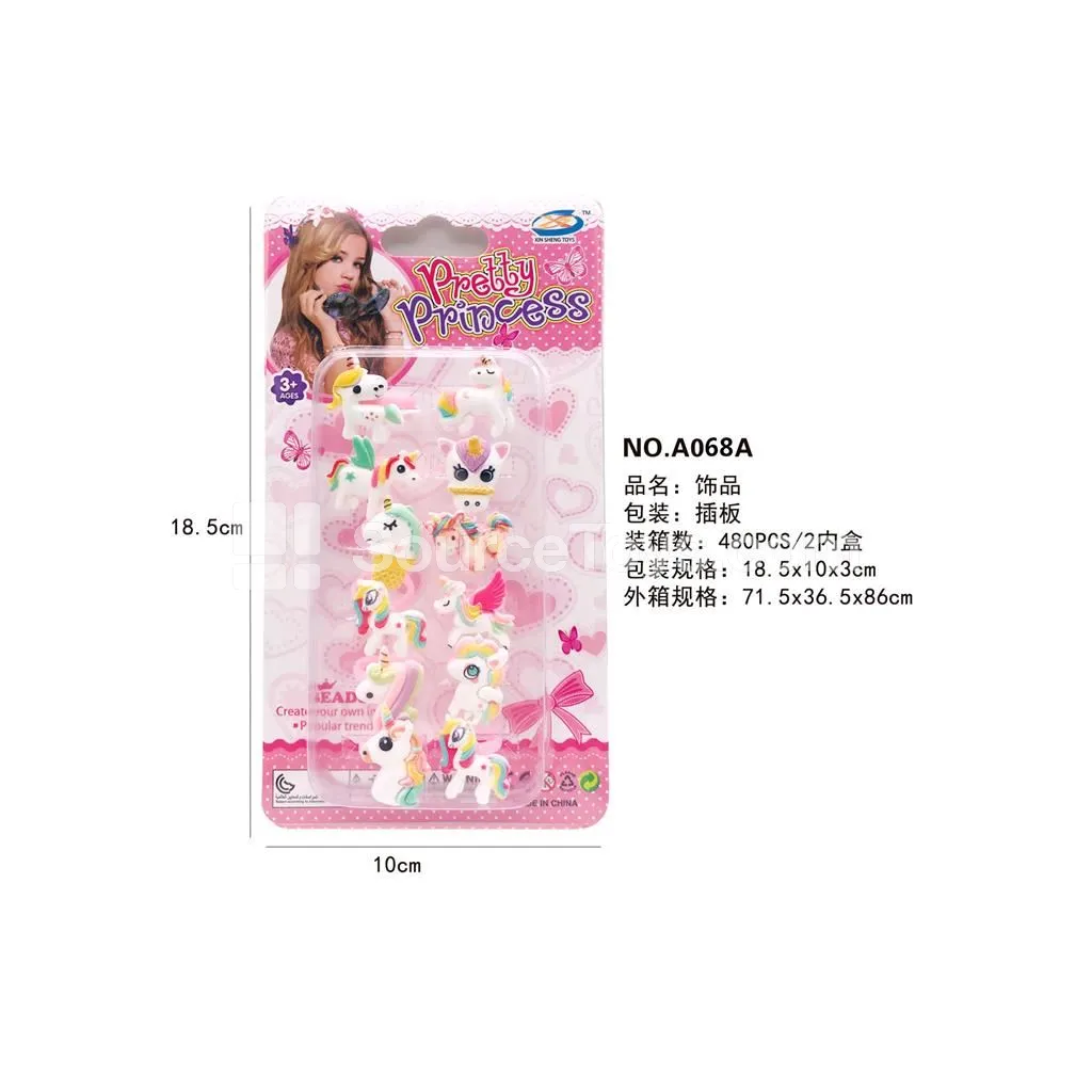 Girls’ Fashion Jewelry Unicorn Ring Pretend-Play Toy Girls’ Fashion Jewelry Unicorn Ring Pretend-Play Toy