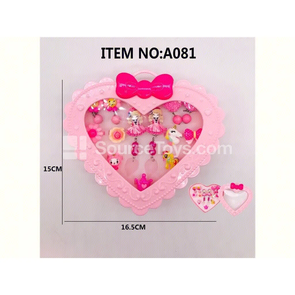 Fashion Jewelry Earrings and Rings Set Gift Box for Girls Fashion Jewelry Earrings and Rings Set Gift Box for Girls