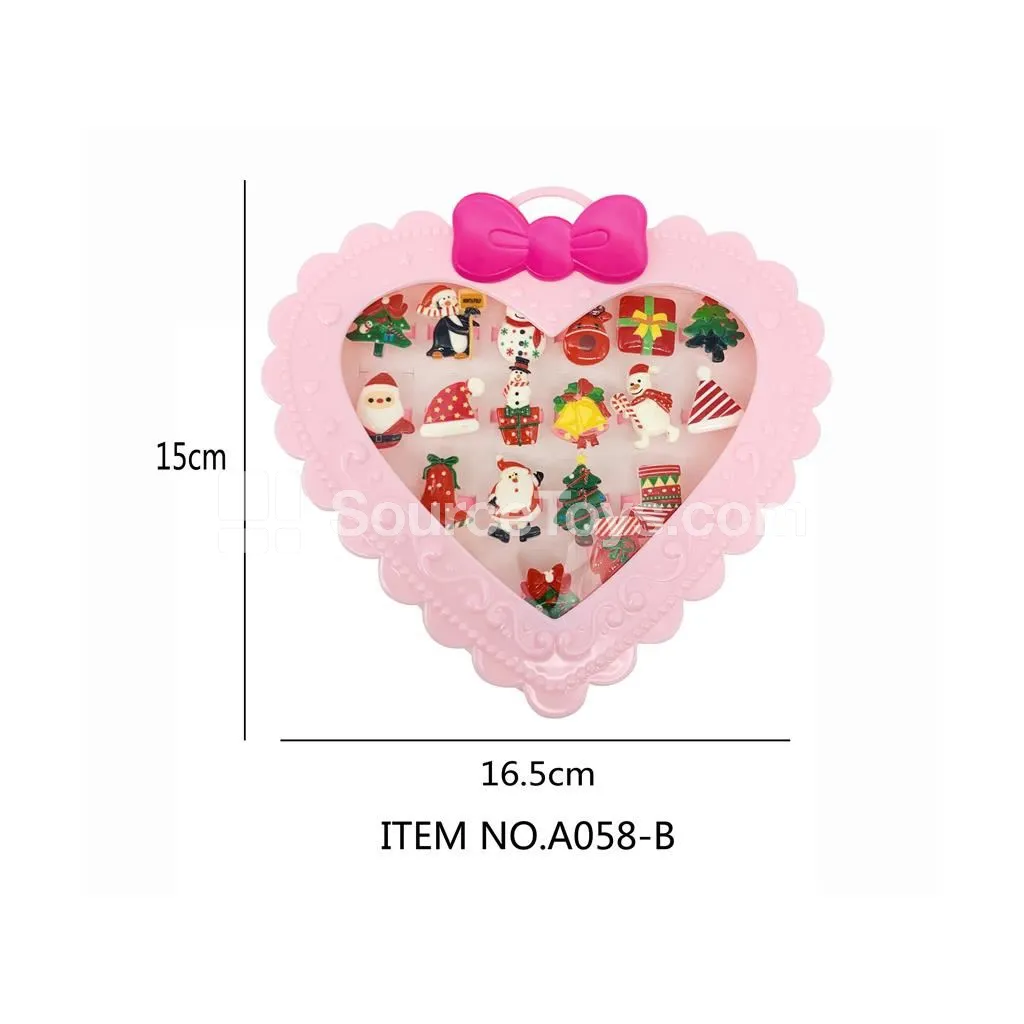 Girls’ Christmas Ring Pretend-Play Jewelry Girls’ Christmas Ring Pretend-Play Jewelry