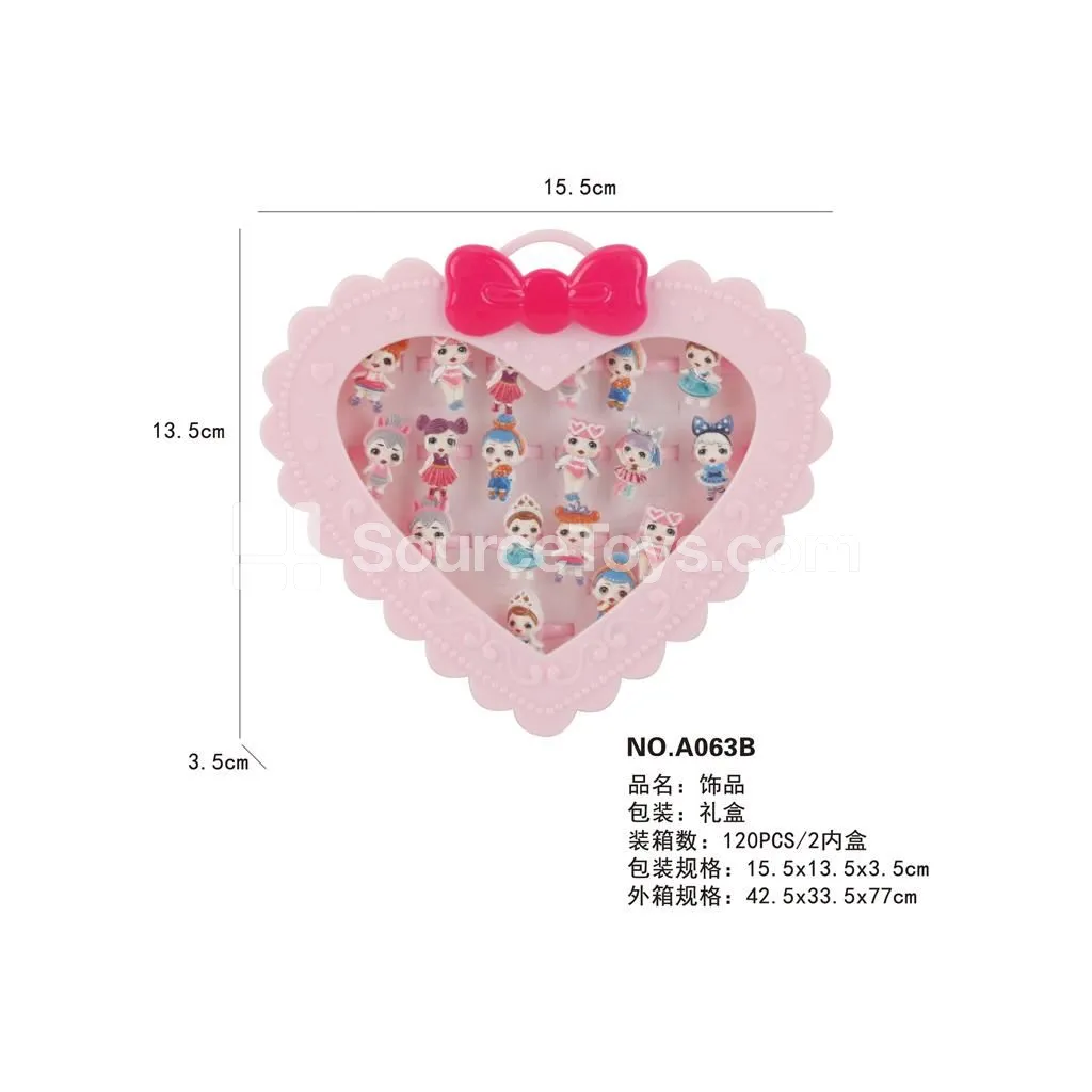 Girls’ Fashion Jewelry Surprise Doll Ring Pretend-Play Toy Girls’ Fashion Jewelry Surprise Doll Ring Pretend-Play Toy