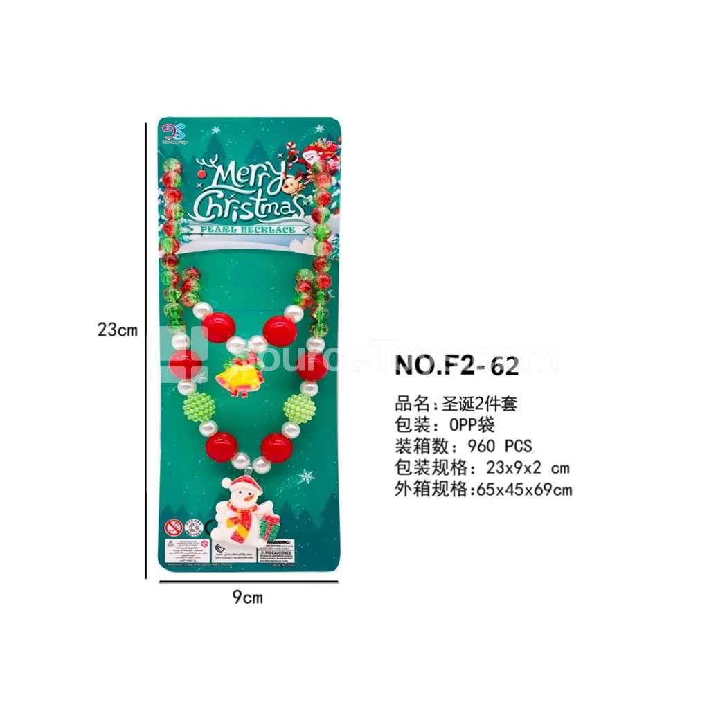 Christmas Necklace 2-Piece Set Christmas Necklace 2-Piece Set