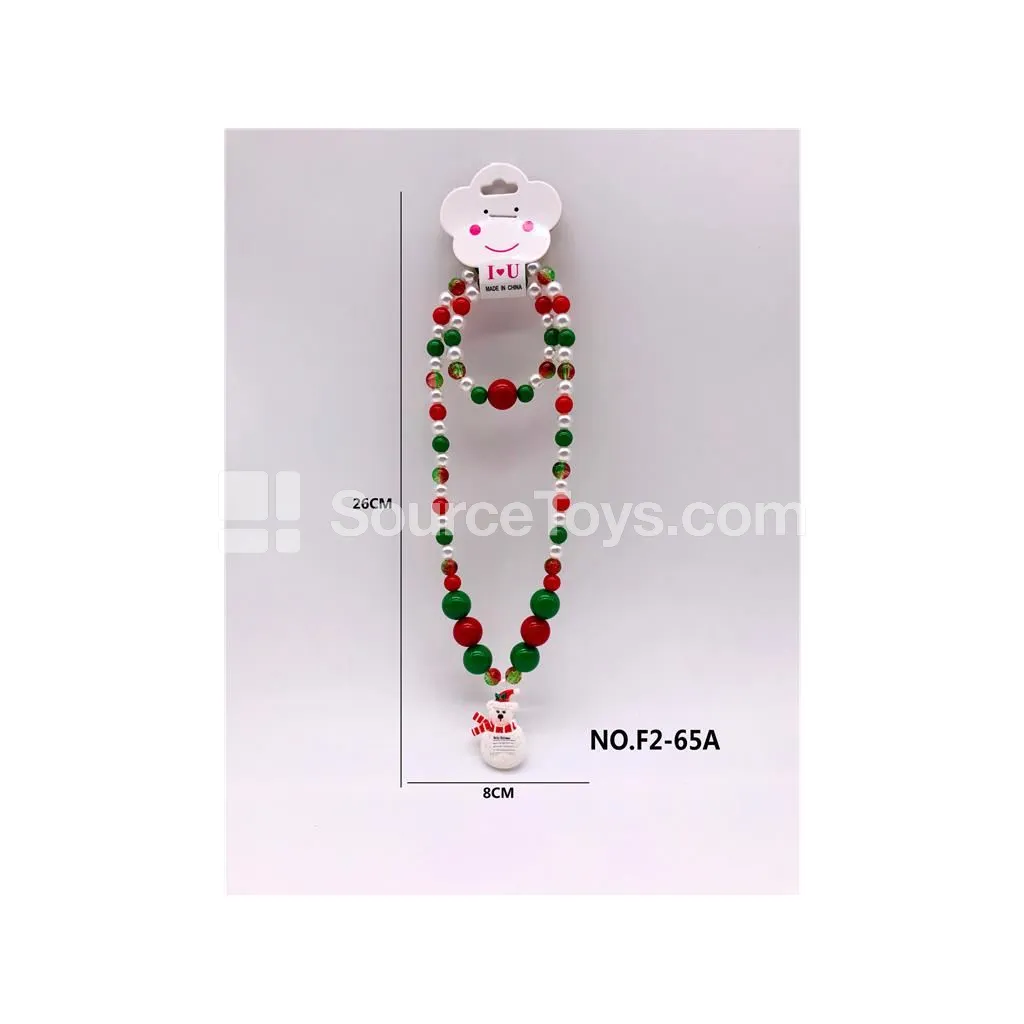 Christmas Necklace 2-Piece Set Christmas Necklace 2-Piece Set