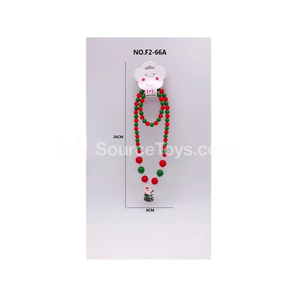Christmas Necklace 2-Piece Set Pretend-Play Toy for Role Play Christmas Necklace 2-Piece Set Pretend-Play Toy for Role Play