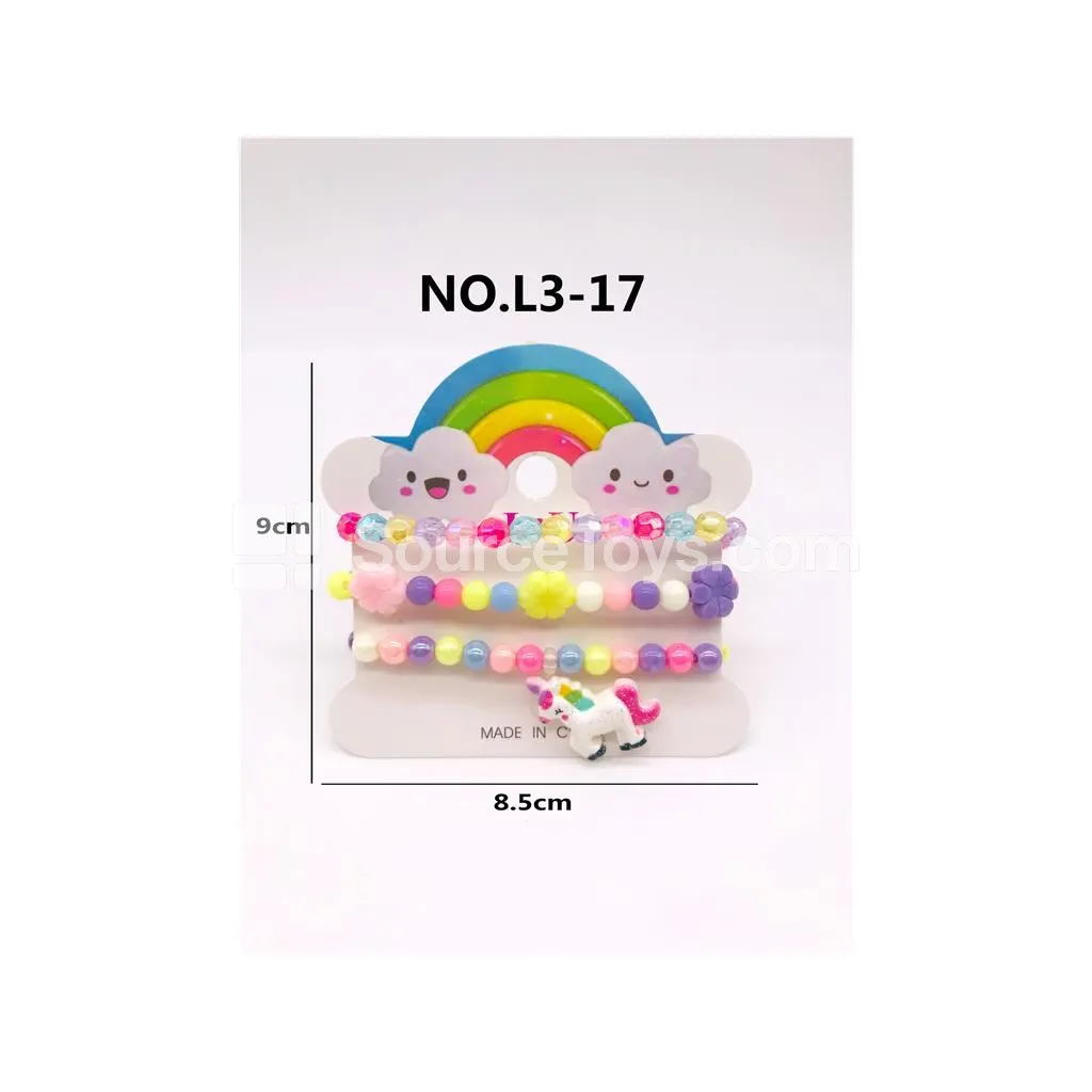 Girls’ Pretend-Play Jewelry Bracelet 3-Piece Set Girls’ Pretend-Play Jewelry Bracelet 3-Piece Set