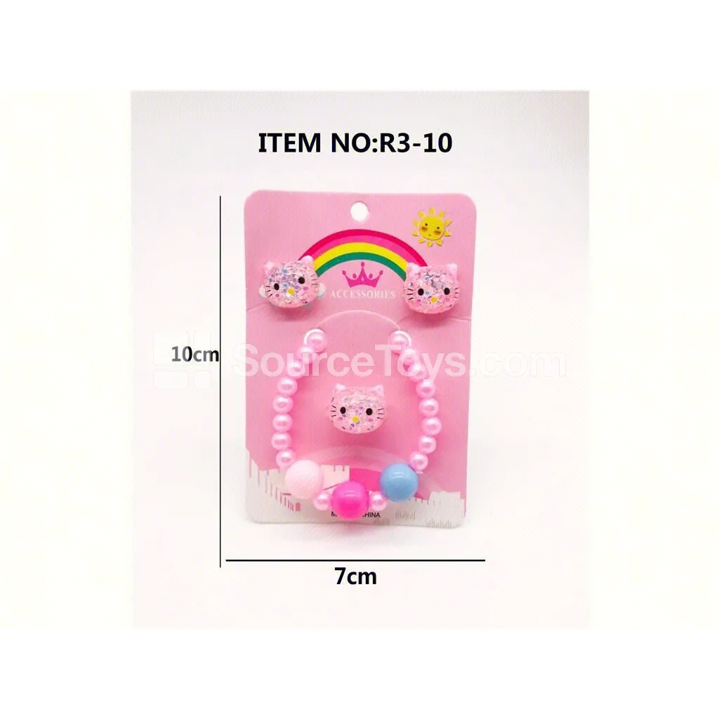 Girls’ Earring Jewelry Set Pretend-Play Toy Girls’ Earring Jewelry Set Pretend-Play Toy
