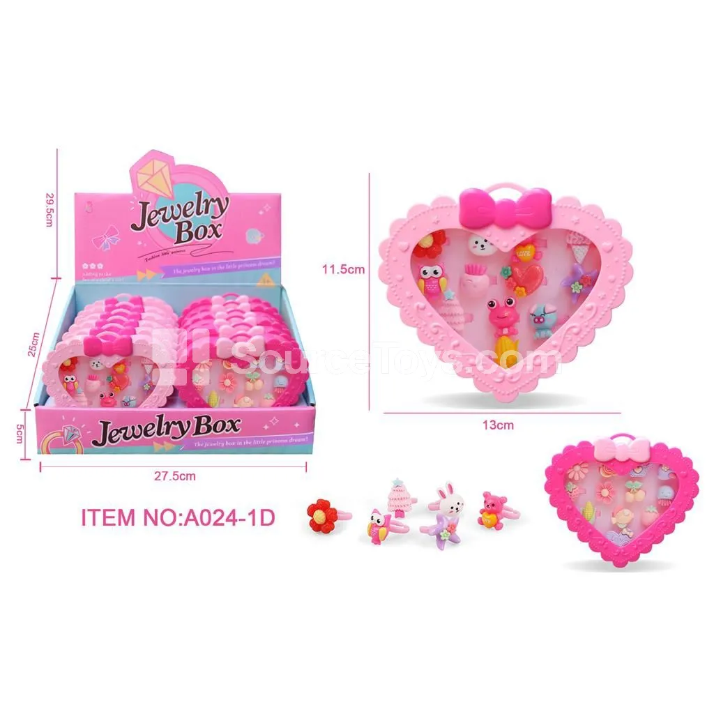Girls’ Fashion Ring Set for Pretend Play Girls’ Fashion Ring Set for Pretend Play