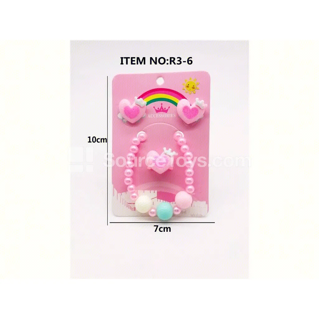 Girls’ Earring Jewelry Set Pretend-Play Toy Girls’ Earring Jewelry Set Pretend-Play Toy