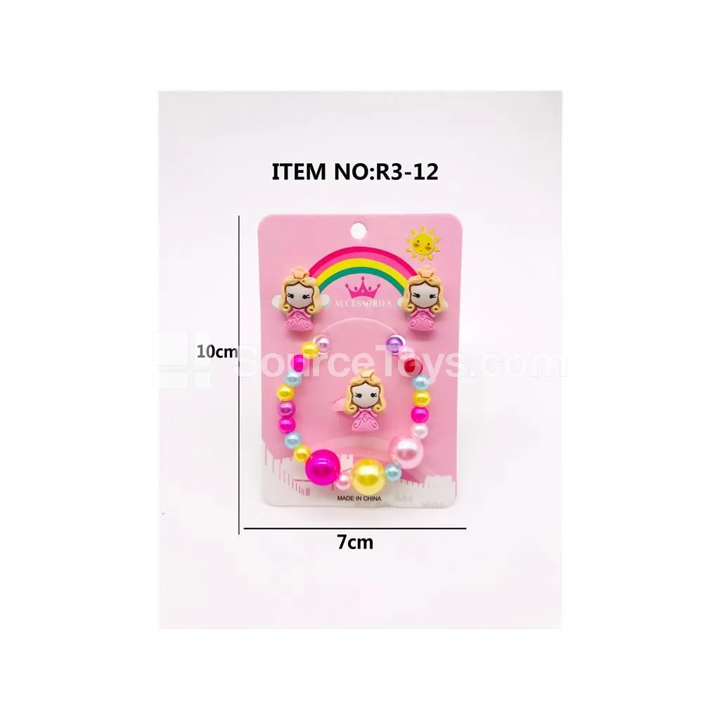 Girls’ Earring Jewelry Set Pretend-Play Toy