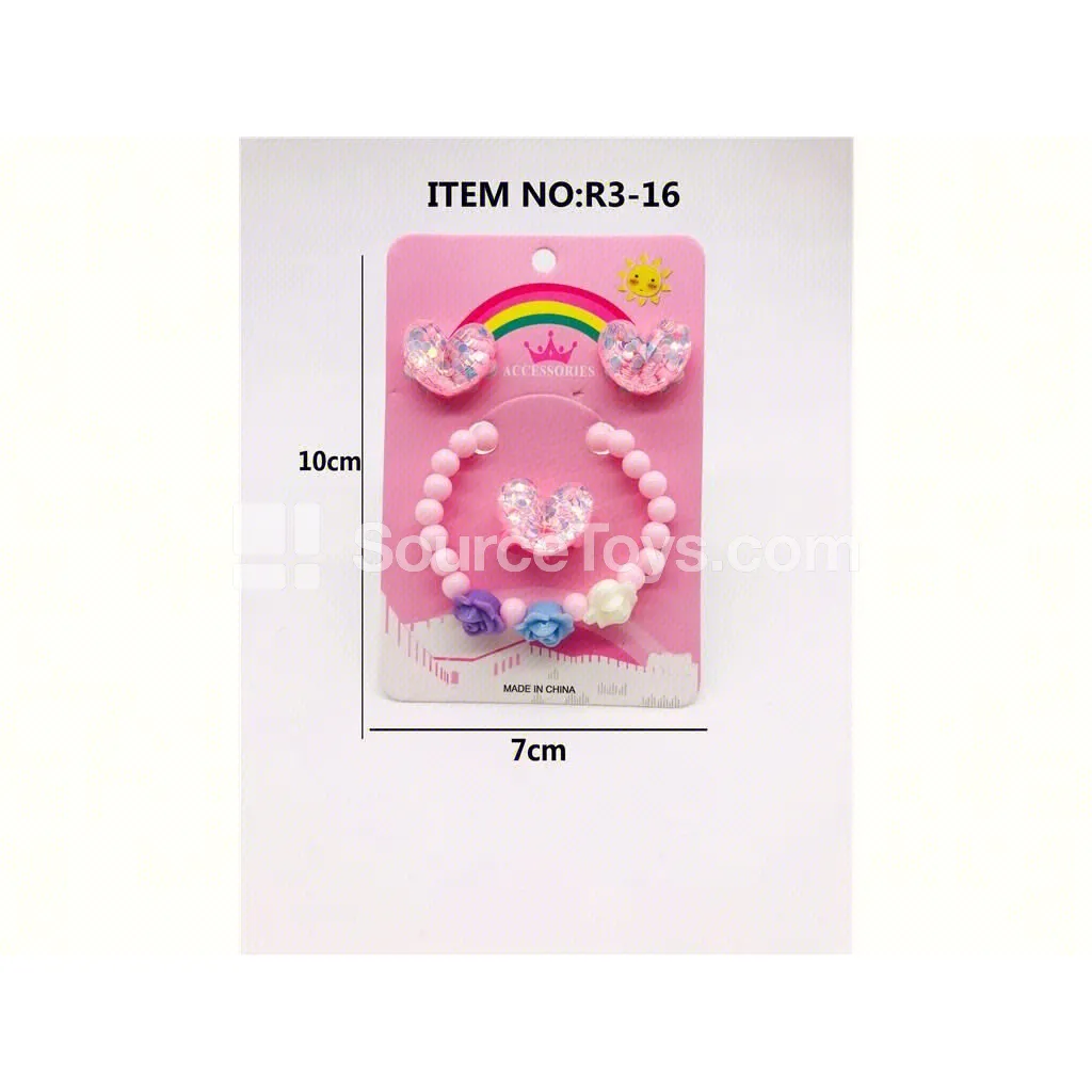Girls’ Earring Jewelry Set Pretend Play Role Play Toy Girls’ Earring Jewelry Set Pretend Play Role Play Toy