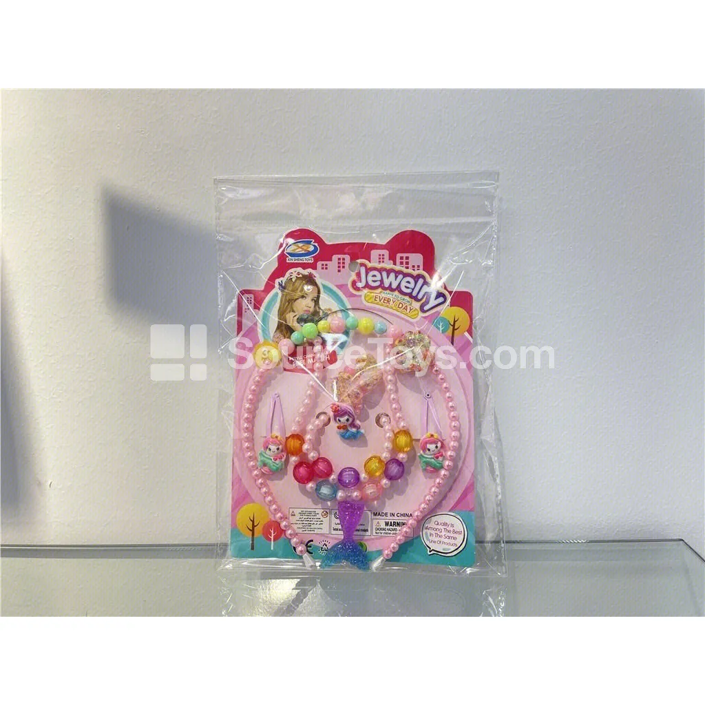 Girls’ Jewelry 6-Piece Set Necklace Bracelet Headband Girls’ Jewelry 6-Piece Set Necklace Bracelet Headband