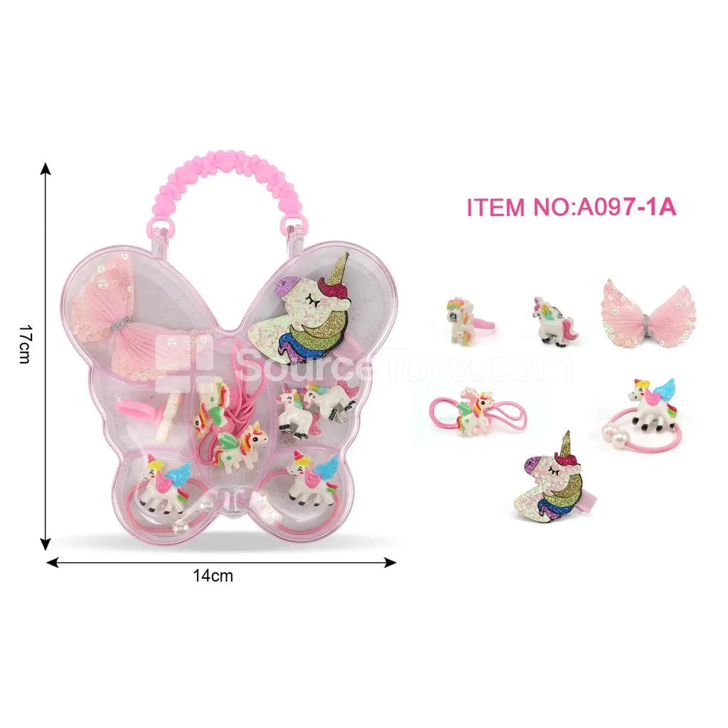 Girls Butterfly Handbag Jewelry Gift Set Girls Butterfly Handbag Jewelry Gift Set