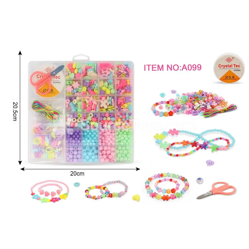Girls’ Jewelry DIY Bead Box Rainbow Beads Kids Craft Kit Girls’ Jewelry DIY Bead Box Rainbow Beads Kids Craft Kit