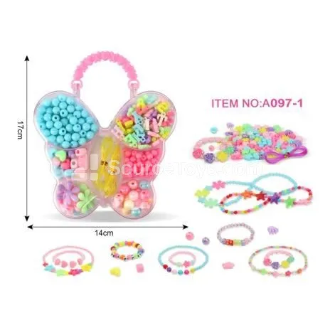 Girls Jewelry Butterfly Handbag Beads Set Rainbow Beads Craft Toy Creative Gift Girls Jewelry Butterfly Handbag Beads Set Rainbow Beads Craft Toy Creative Gift
