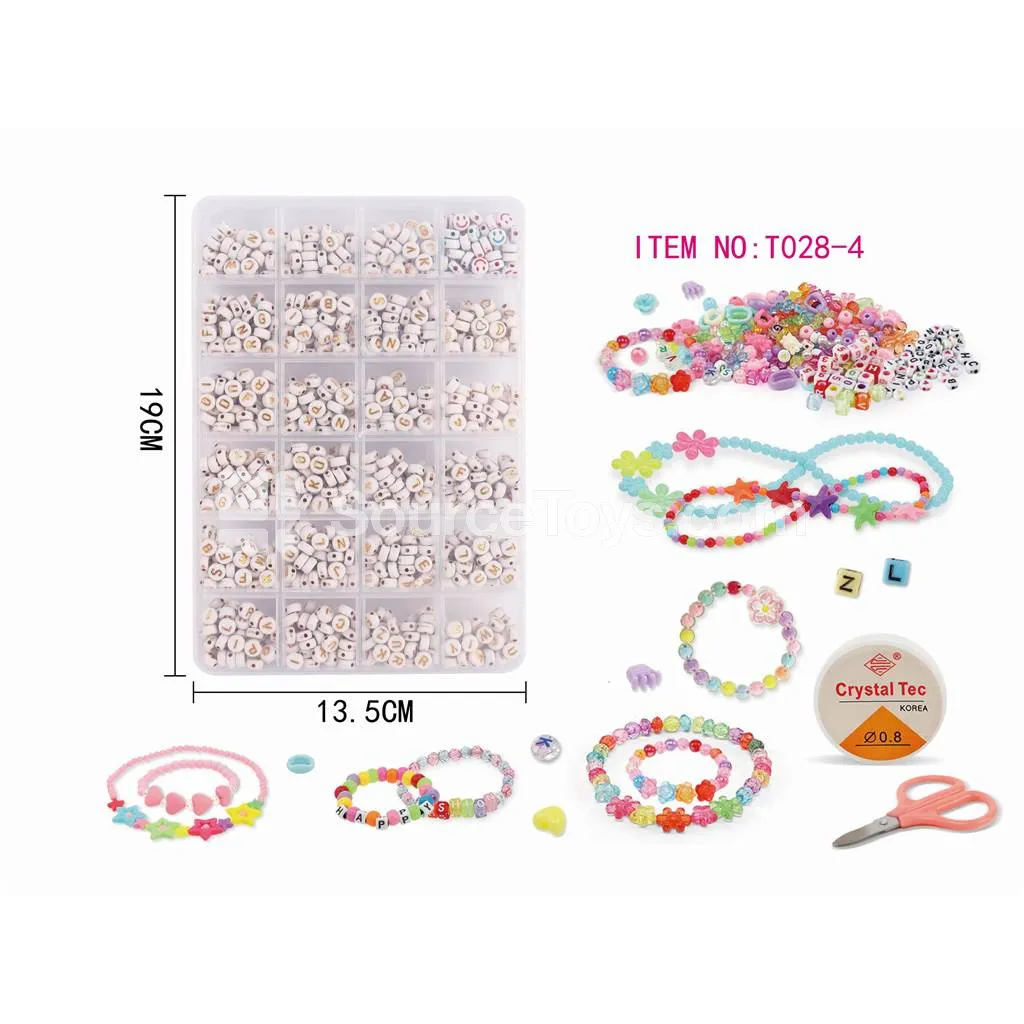 Girls’ 24-Grid DIY Bead Set Rainbow Beads Kids Craft Girls’ 24-Grid DIY Bead Set Rainbow Beads Kids Craft