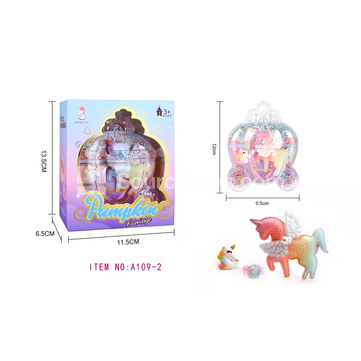 Girls’ Accessory Unicorn Hair Clip Pumpkin Carriage Storage Box Pretend Play Girls’ Accessory Unicorn Hair Clip Pumpkin Carriage Storage Box Pretend Play