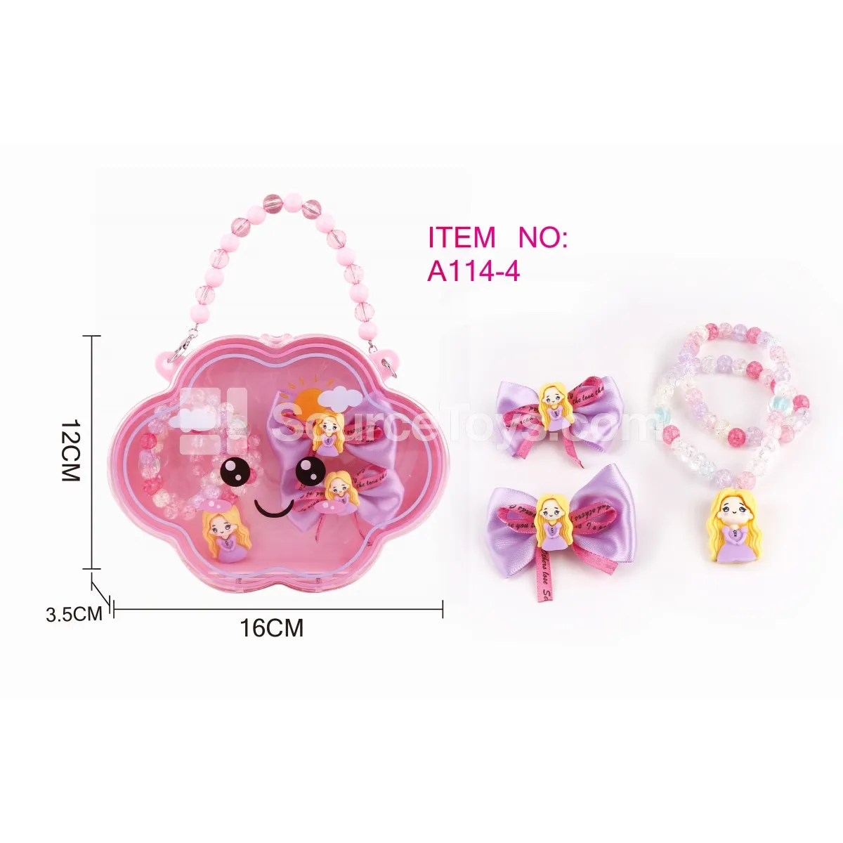 Cloud Handbag Necklace Set with Necklace and Hair Clips for Pretend Play Cloud Handbag Necklace Set with Necklace and Hair Clips for Pretend Play
