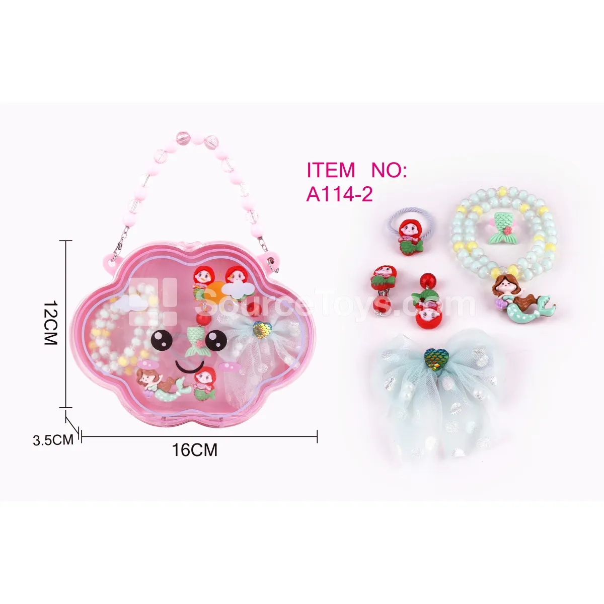 Cloud Handbag Necklace Mermaid Pretend-Play Jewelry Set Cloud Handbag Necklace Mermaid Pretend-Play Jewelry Set