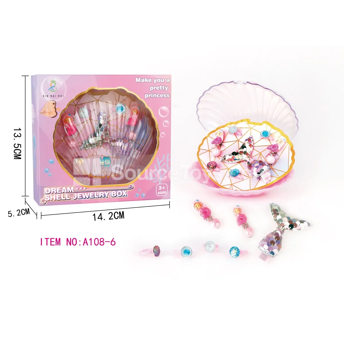 Seashell Jewelry Box Ocean Series Set