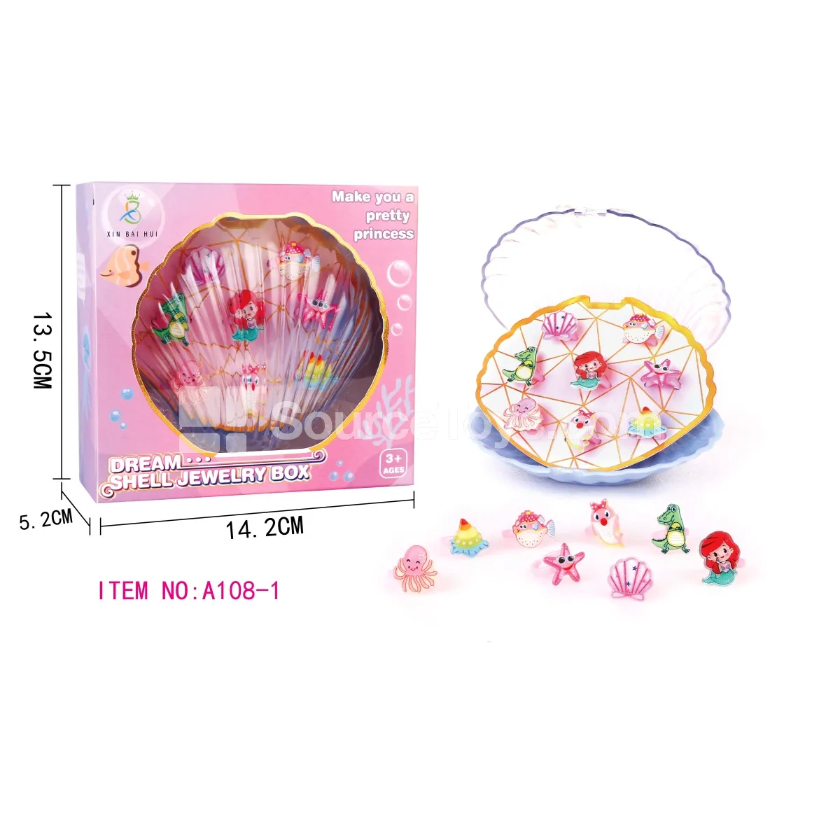 Seashell Jewelry Box Ring Set Seashell Jewelry Box Ring Set