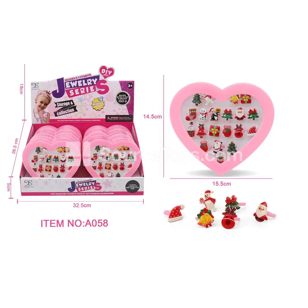 Girls’ Pretend-Play Jewelry Ring Set Girls’ Pretend-Play Jewelry Ring Set