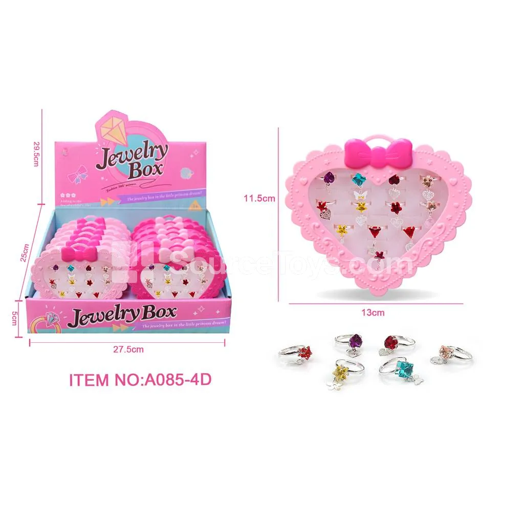 Alloy Ring with Gemstone Charm Alloy Ring with Gemstone Charm