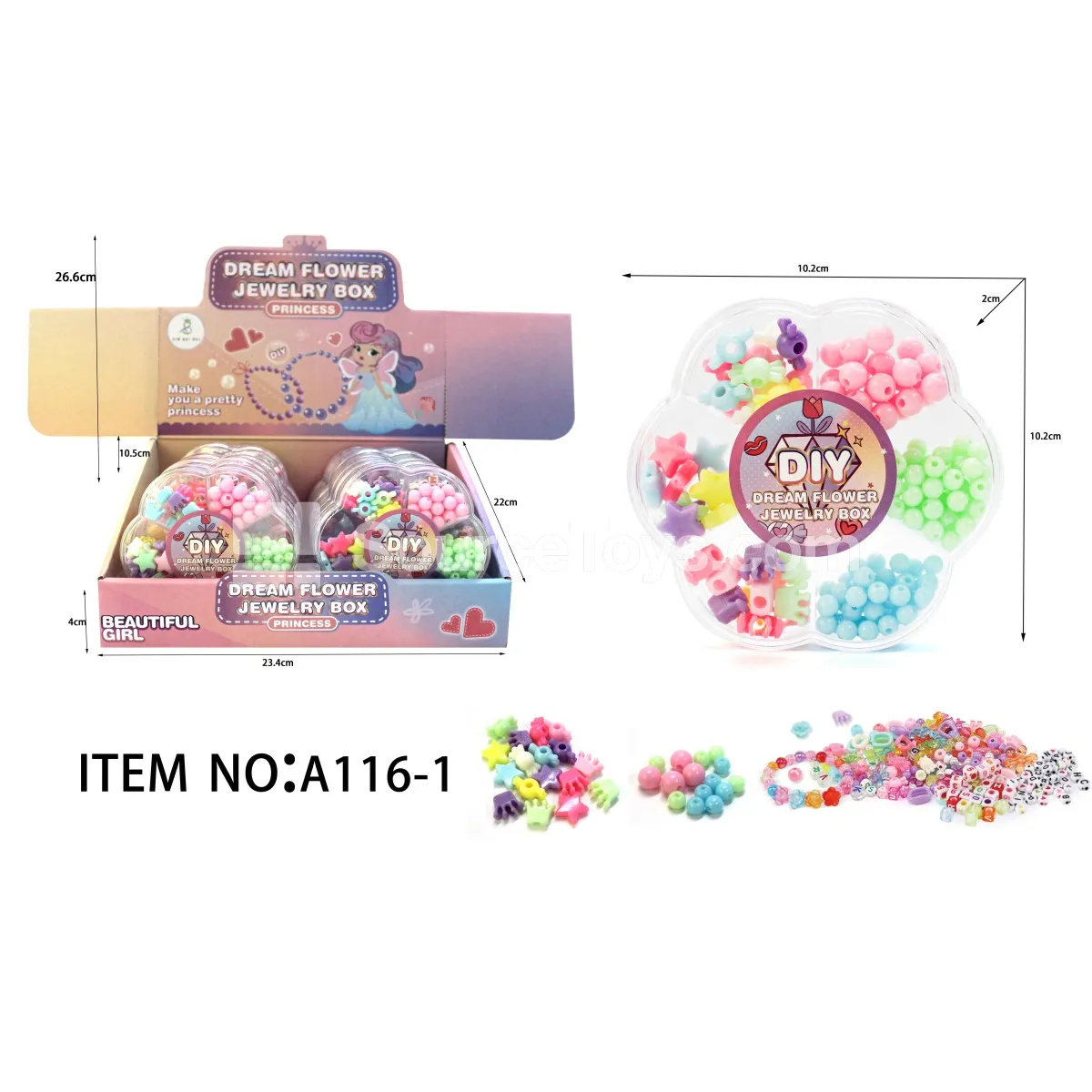 Plum Blossom DIY Bead Jewelry Making Kit Rainbow Beads Craft Toy Plum Blossom DIY Bead Jewelry Making Kit Rainbow Beads Craft Toy