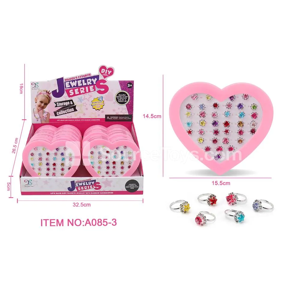 Gemstone Alloy Ring Pretend-Play Toy Gemstone Alloy Ring Pretend-Play Toy