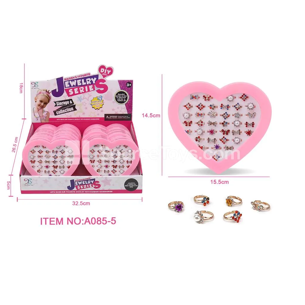 Alloy Gemstone Ring Pretend-Play Jewelry Set Alloy Gemstone Ring Pretend-Play Jewelry Set