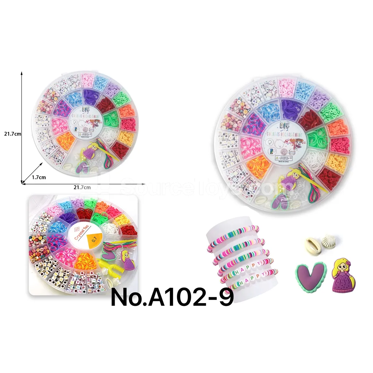 DIY Rainbow Beads with Rubber Bands and Soft Clay Pieces for Kids Craft DIY Rainbow Beads with Rubber Bands and Soft Clay Pieces for Kids Craft