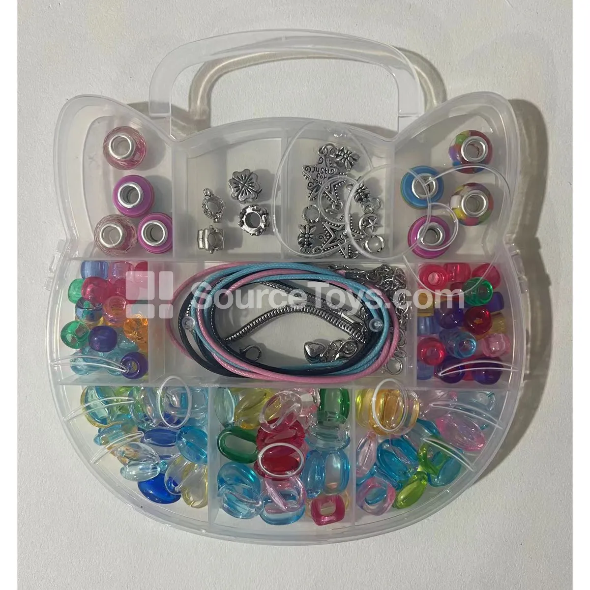 Girls’ Jewelry DIY Beading Set Rainbow Beads Craft Kit Girls’ Jewelry DIY Beading Set Rainbow Beads Craft Kit