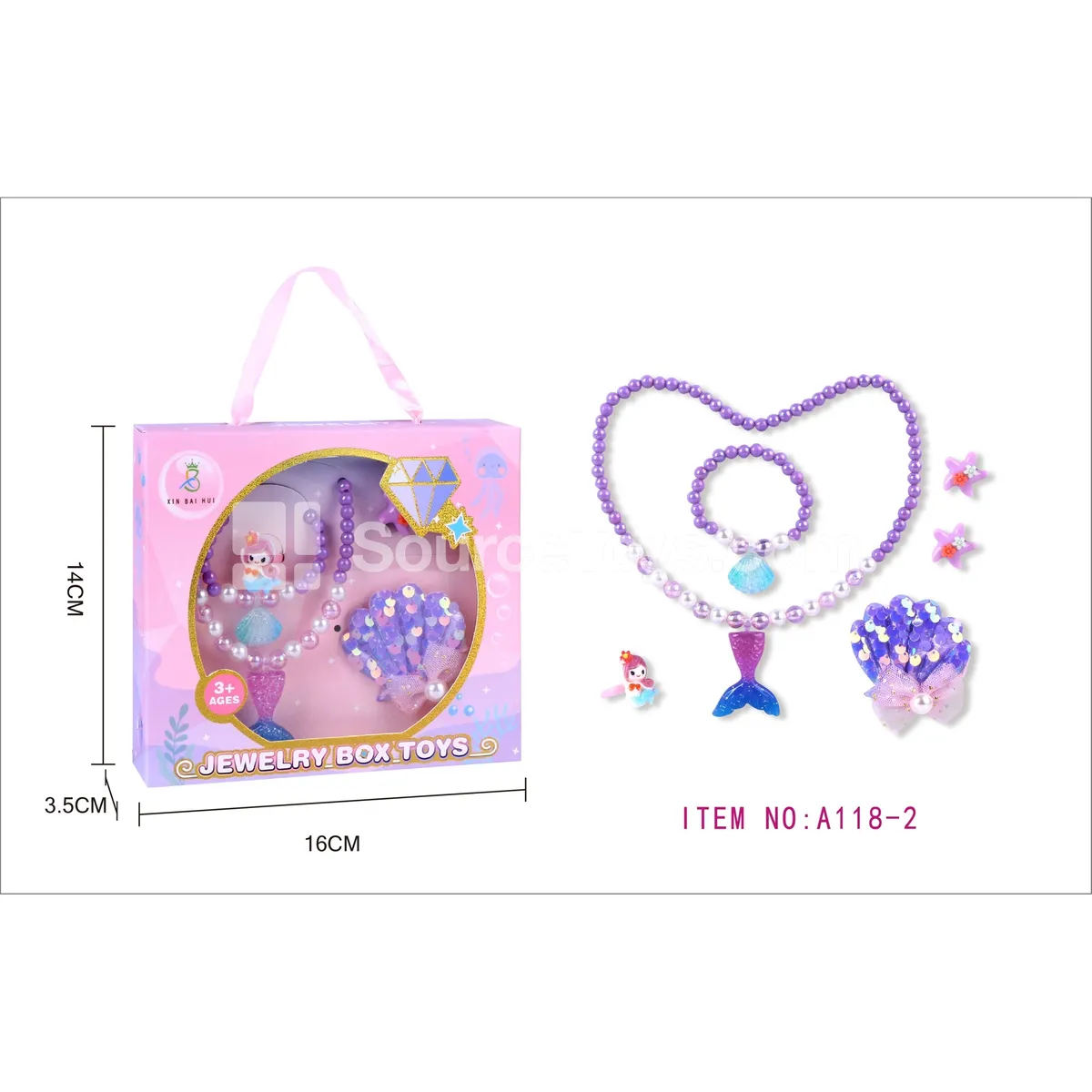 Girls’ Fashion Jewelry Pretend-Play Gift Set