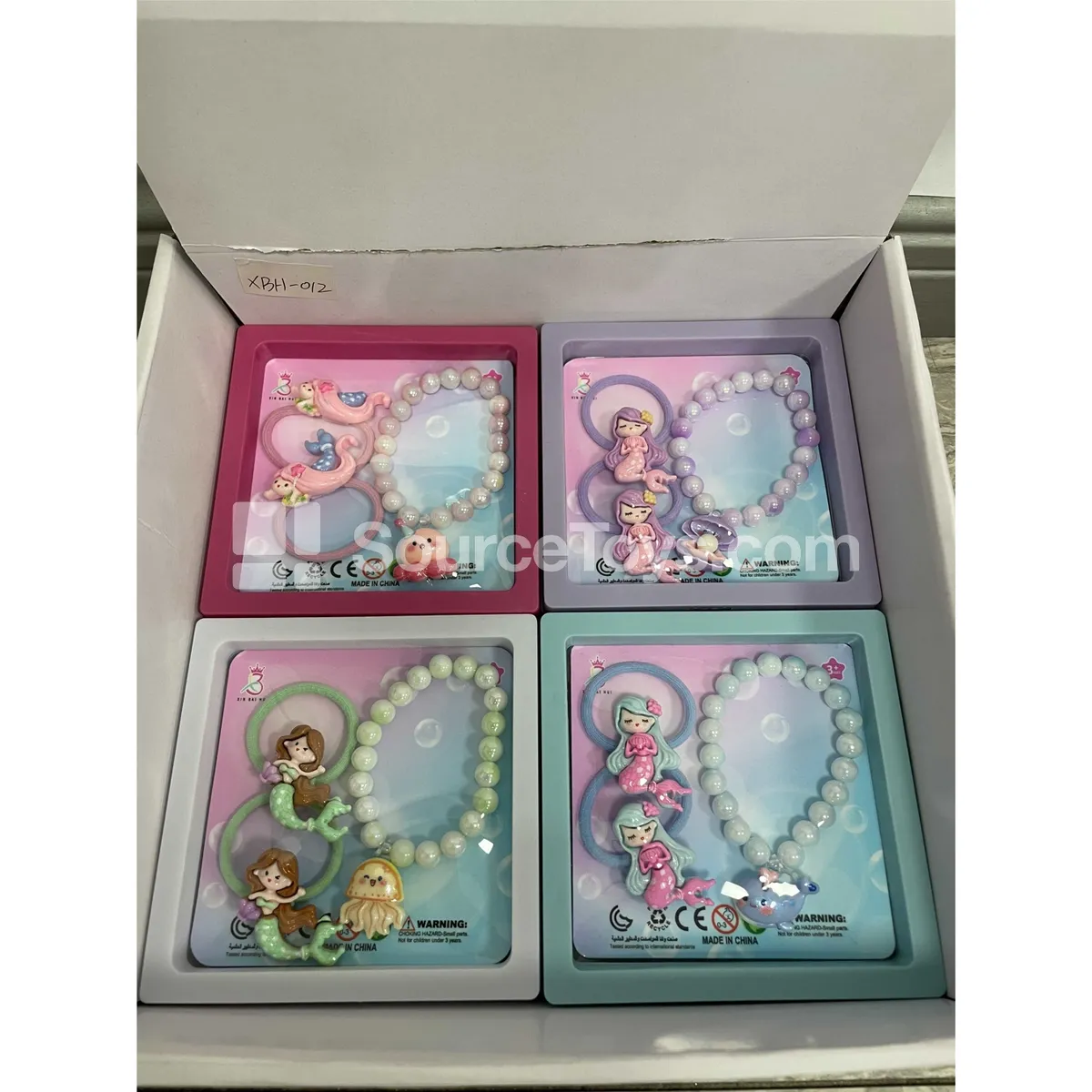 Fashion Bracelet Set, 4 Styles Assorted, 12 Pcs/Box