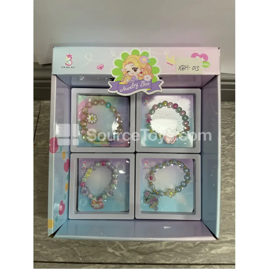 Fashion Bracelet Pretend-Play Toy Set, 4 Styles Assorted, 12 pcs/Box
