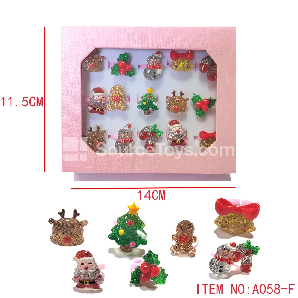 Fashion Jewelry Christmas Rings Pretend-Play Toy Fashion Jewelry Christmas Rings Pretend-Play Toy