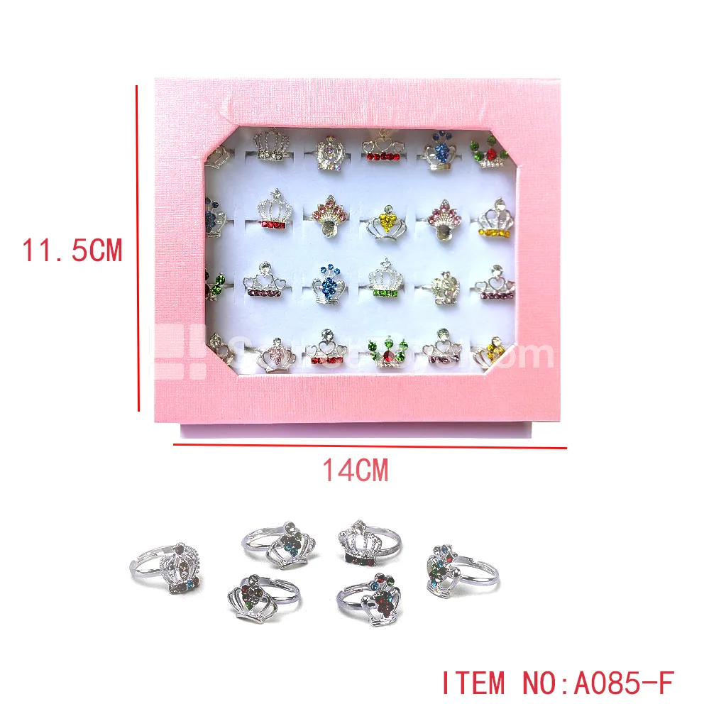 Crown Gem Alloy Rings Role Play