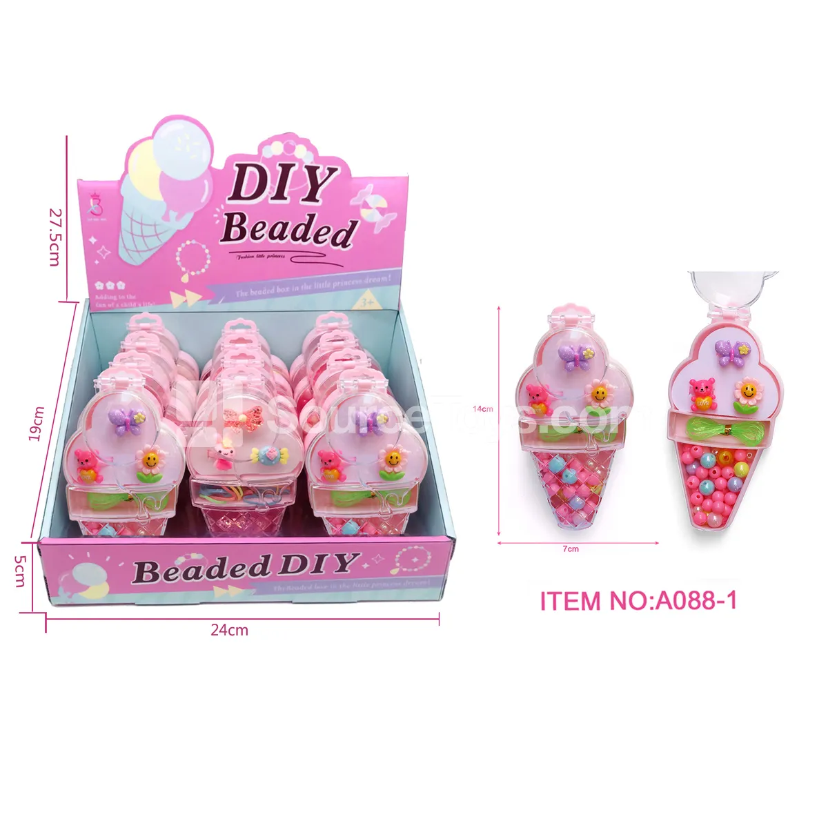 Ice Cream Ring Jewelry Playset 12pcs/Box Pretend-Play Role-Play Ice Cream Ring Jewelry Playset 12pcs/Box Pretend-Play Role-Play