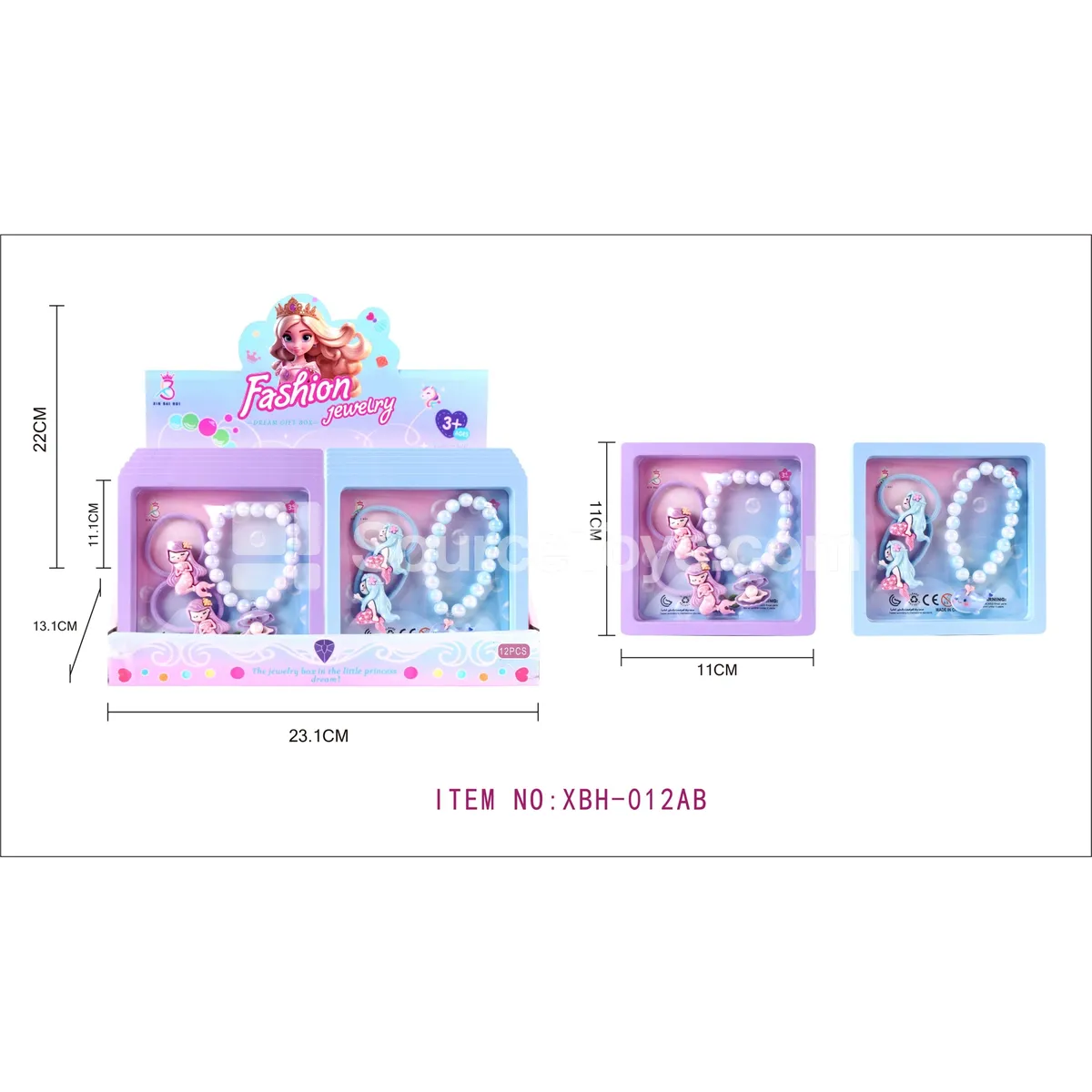 Fashion Jewelry Set for Girls – Cartoon Bracelets, 12pcs/Box Fashion Jewelry Set for Girls – Cartoon Bracelets, 12pcs/Box