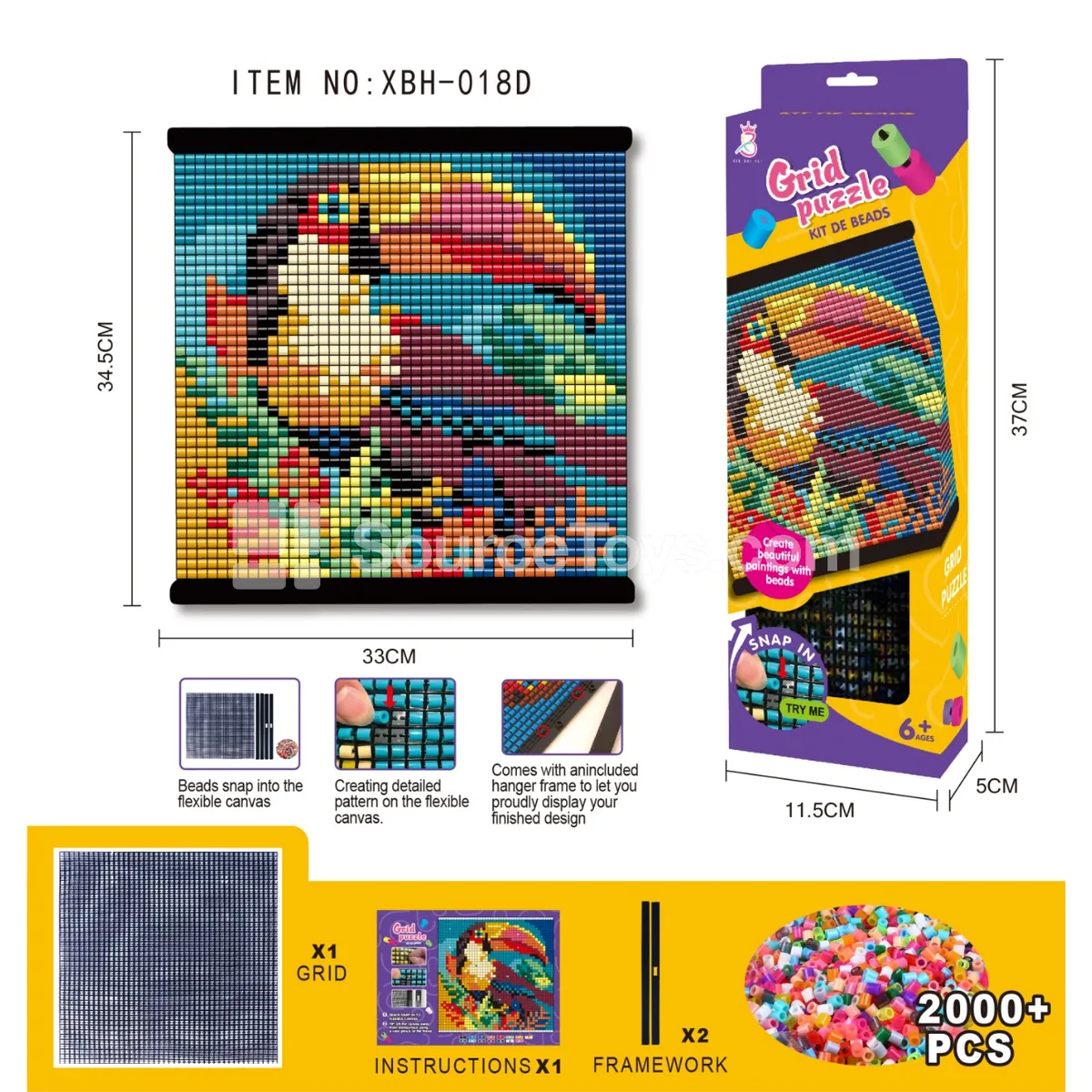 DIY Bean Mosaic Art Kit