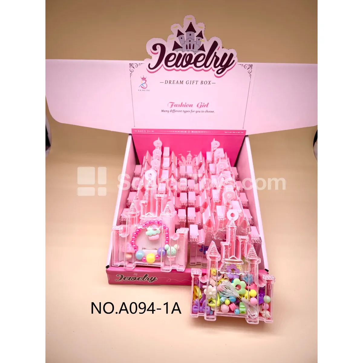 Castle DIY Beaded Ring Box, 12pcs/Box Castle DIY Beaded Ring Box, 12pcs/Box
