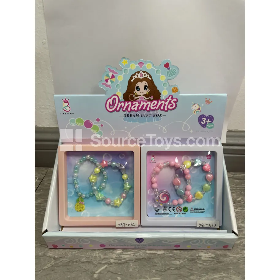 Girls’ Pretend-Play Charm Bracelet Set, 12 Pcs