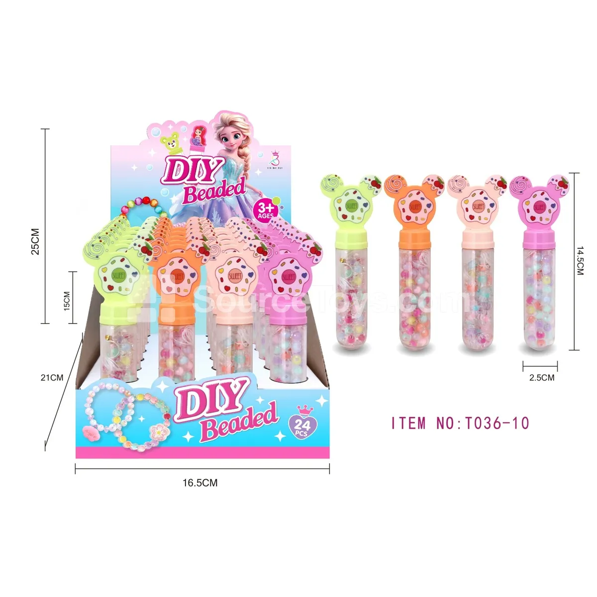 DIY Bead Bottle, 24 pcs/box